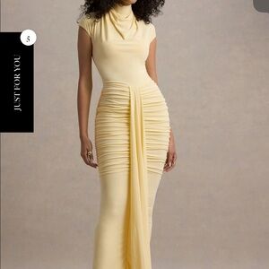 Butter yellow maxi dress